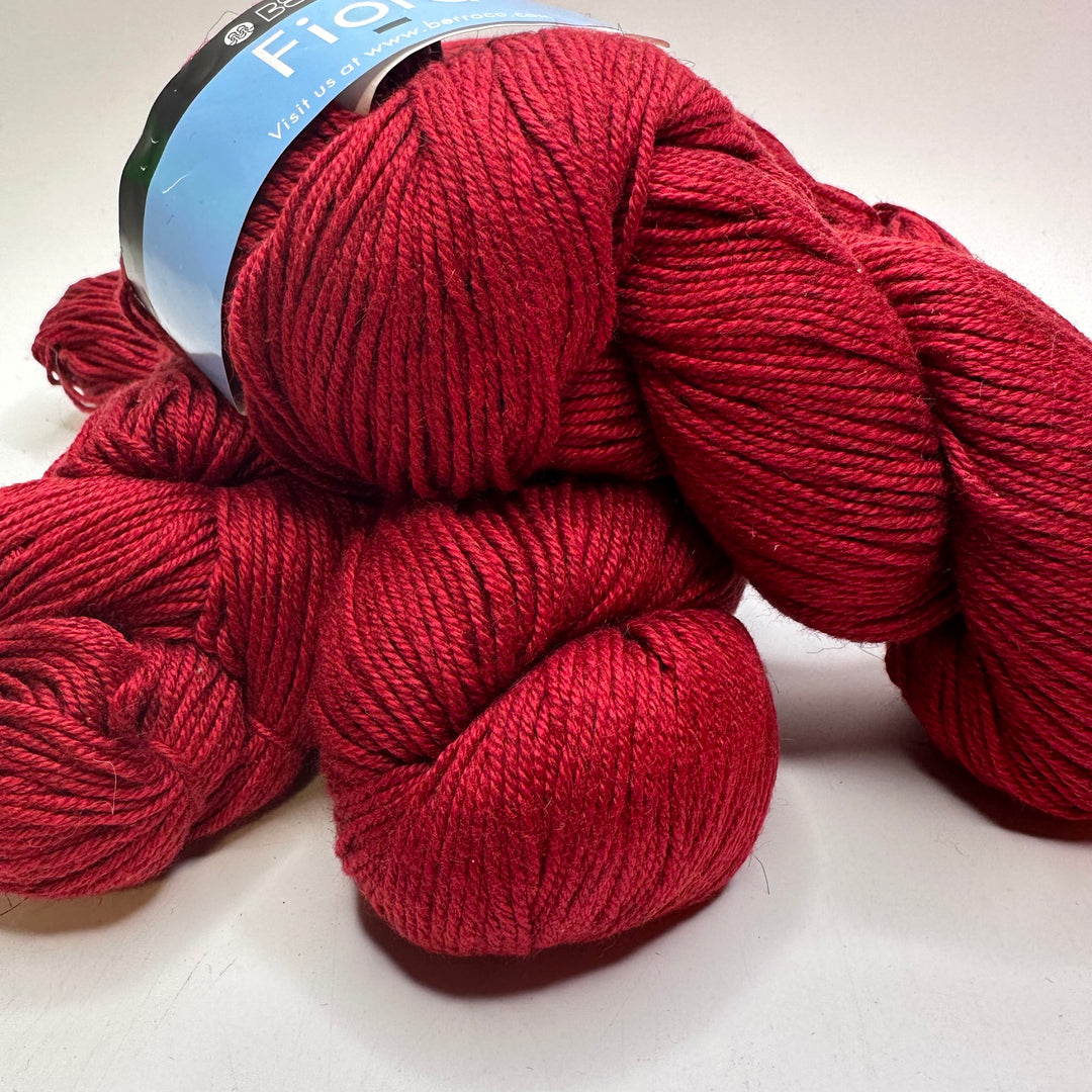 Red Cotton Blend Pack Yarn - Dark Red - 4 Pack