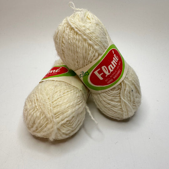 Cream Yarn Bundle Yarn - Off White - 2 Pack
