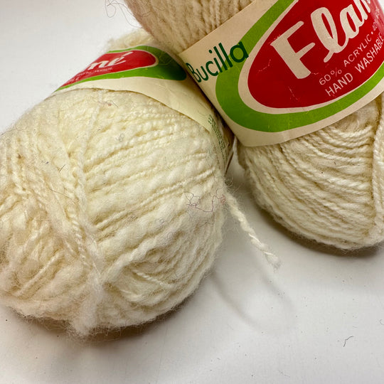 Cream Yarn Bundle Yarn - Off White - 2 Pack