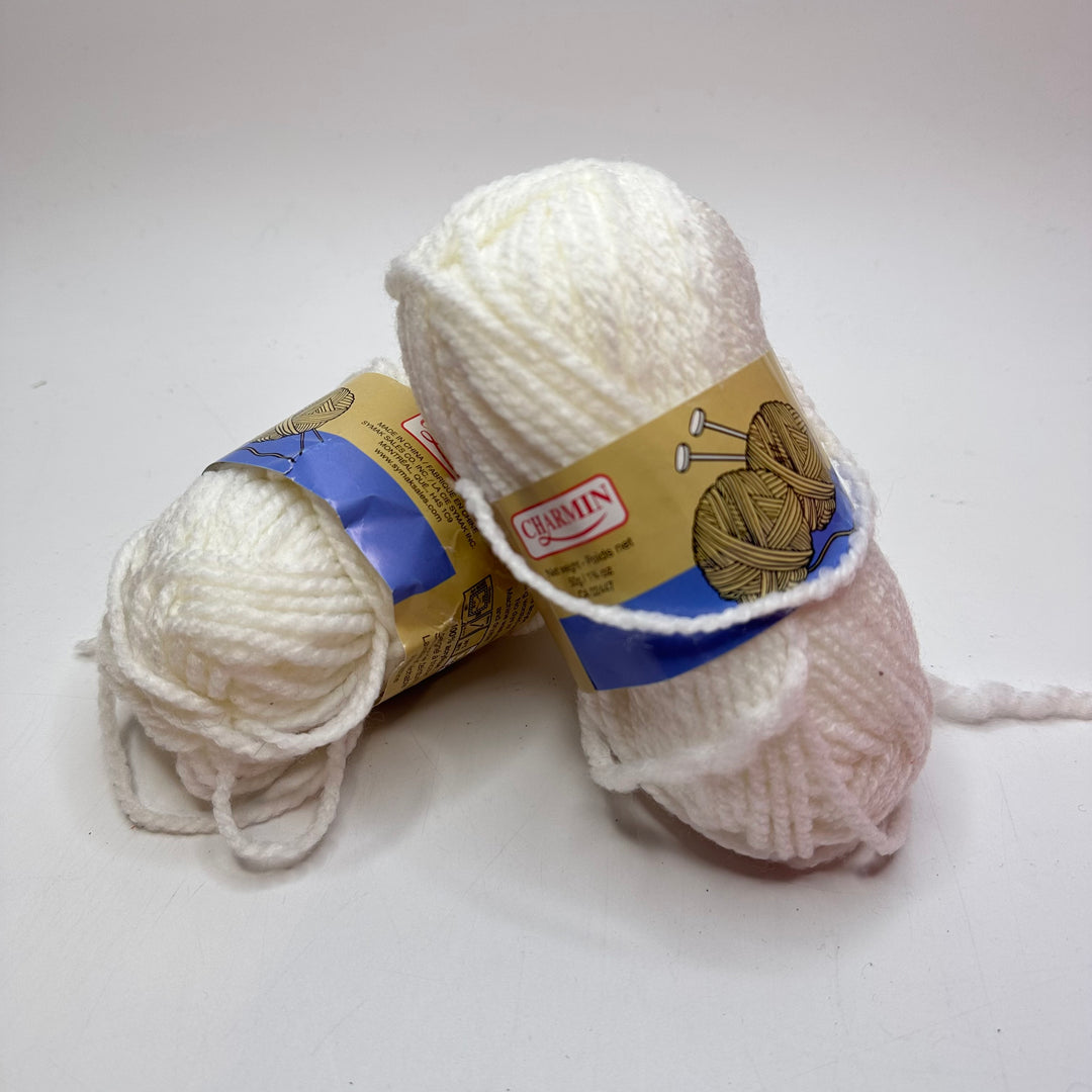 Charmin Bundle Yarn - White - 2 Pack