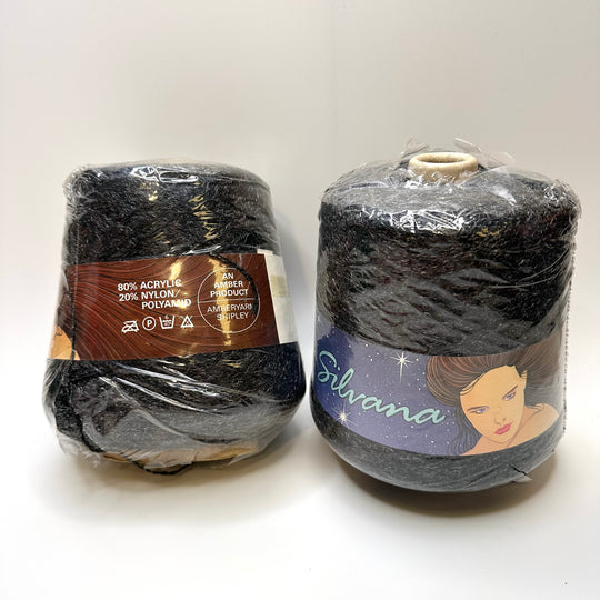 Yarn - Shiny Black - 2 Pack