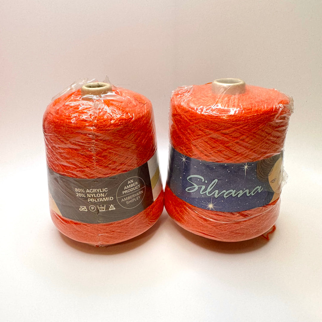 Yarn - Orange Glitter - 2 Pack