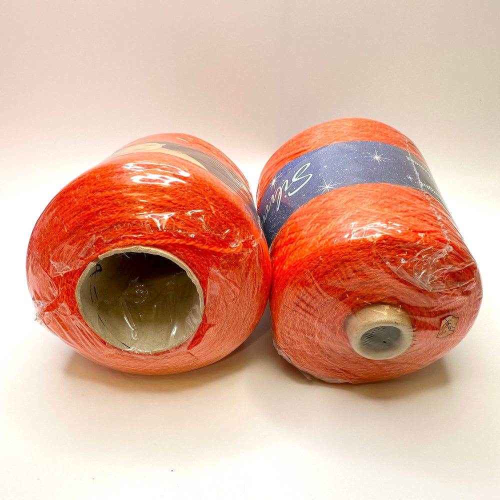 Yarn - Orange Glitter - 2 Pack