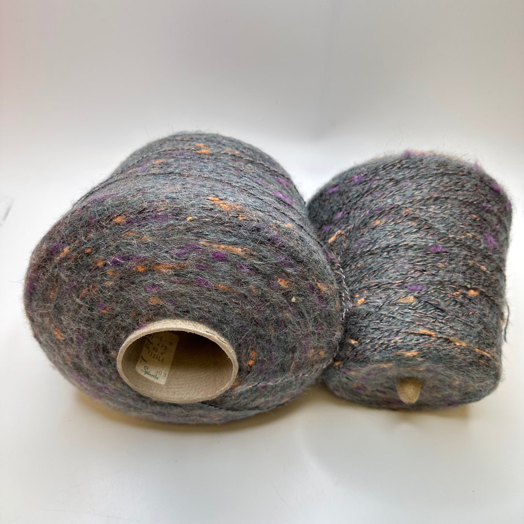 Yarn - Variegated Grey/Purple - 2 Pack