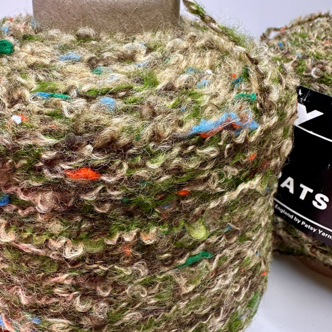 Chunky Crinkled Yarn - Green Multi - 2 Pack