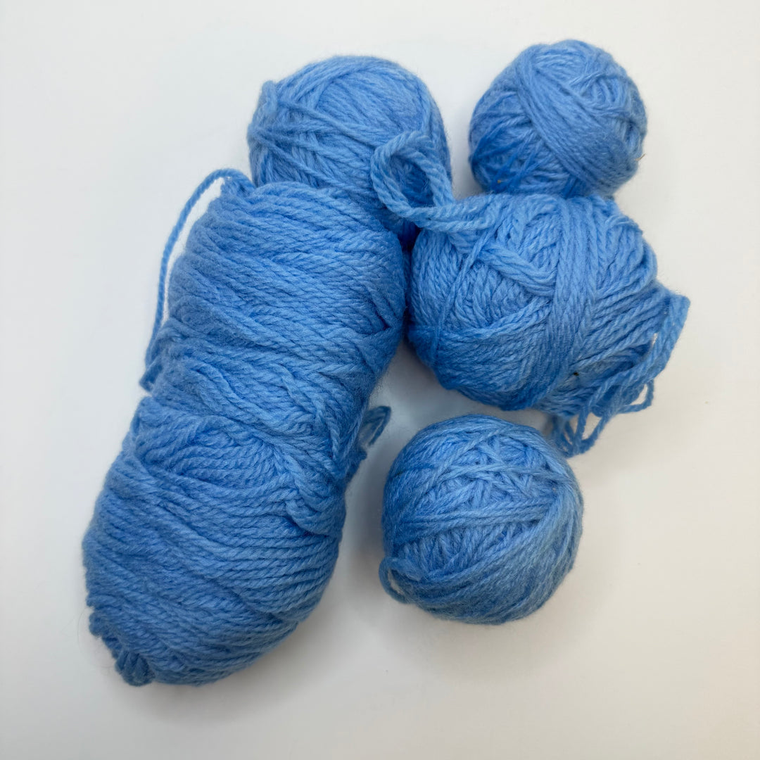 Acrylic End Of The Ball Yarn - Light Blue - 5 Pack