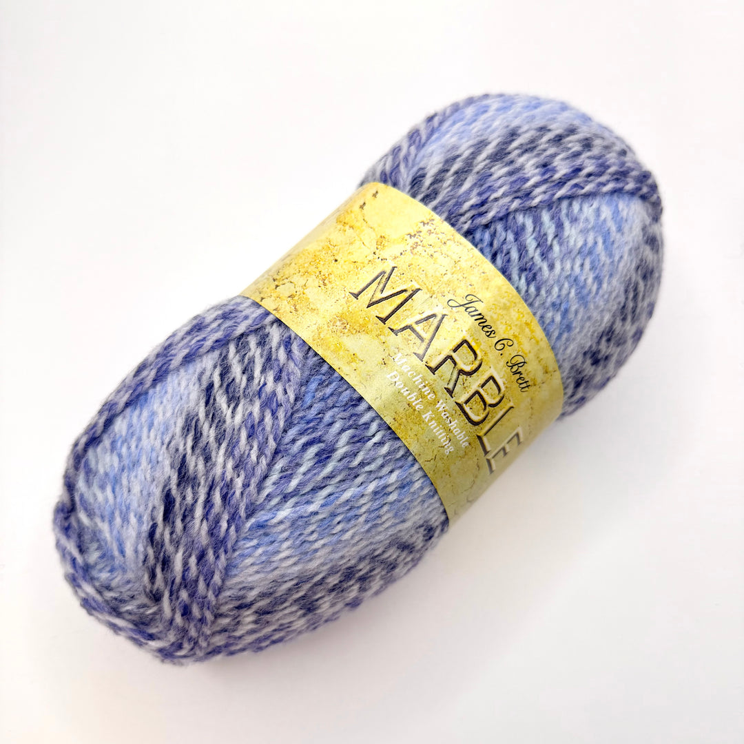 Acrylic Yarn - Blue/White - Individual
