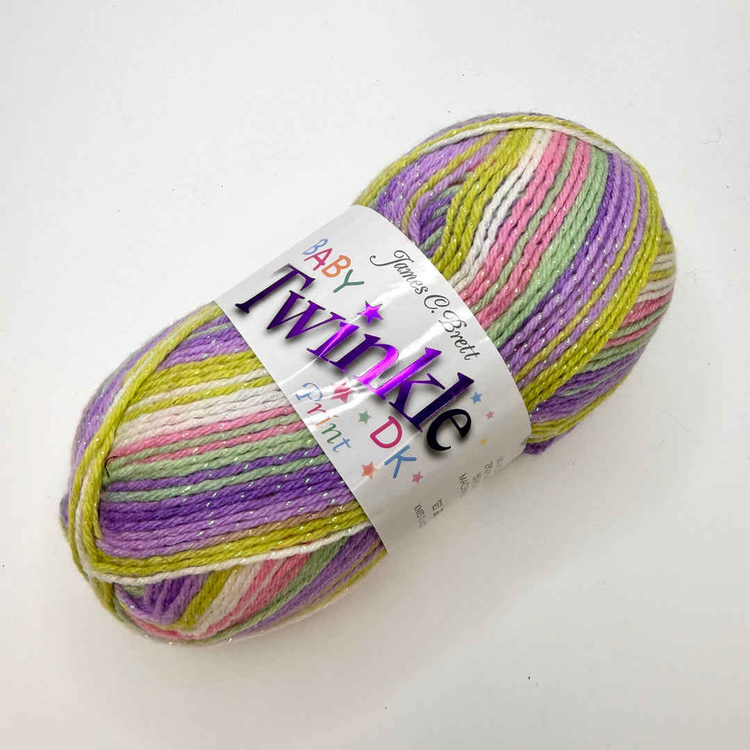Acrylic/Polyamide/Polyester Yarn - Light Purple/Green - Individual