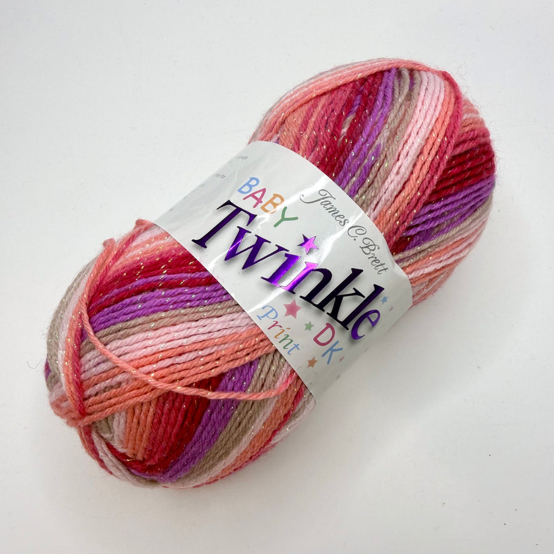Acrylic/Polyamide/Polyester Yarn - Pink Multi - Individual
