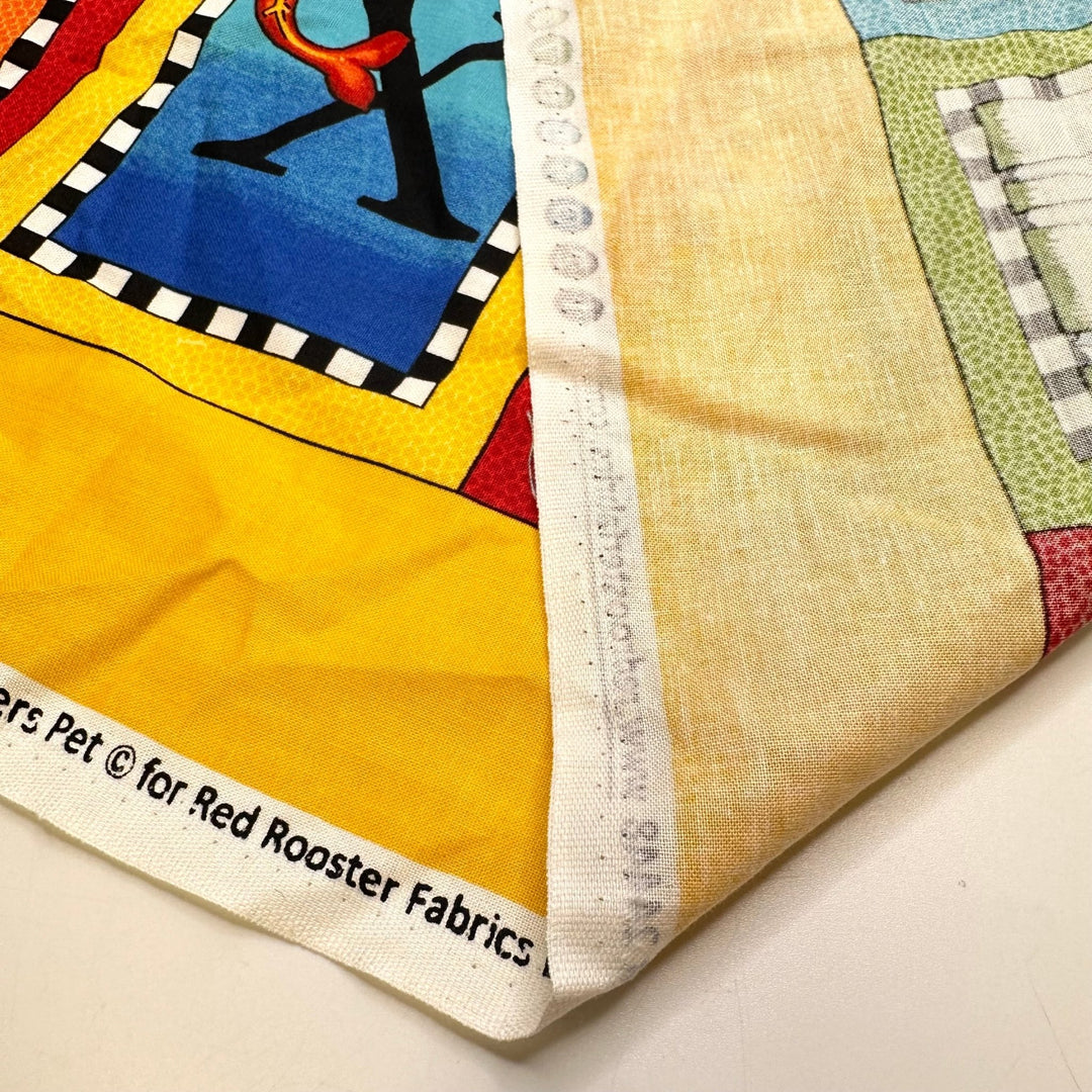 A B C - Cotton Woven - Multi Alphabet Motif - 0.6M Bundle - True Deadstock fabric Fabric by private - Sustainable Textile | FABCYCLE