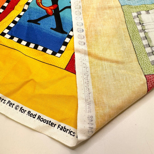 A B C - Cotton Woven - Multi Alphabet Motif - 0.6M Bundle - True Deadstock fabric Fabric by private - Sustainable Textile | FABCYCLE