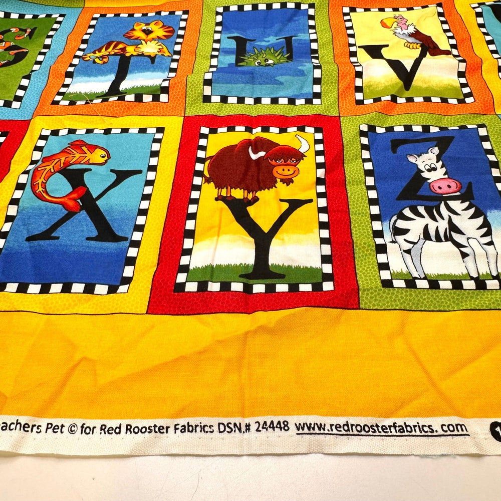 A B C - Cotton Woven - Multi Alphabet Motif - 0.6M Bundle - True Deadstock fabric Fabric by private - Sustainable Textile | FABCYCLE