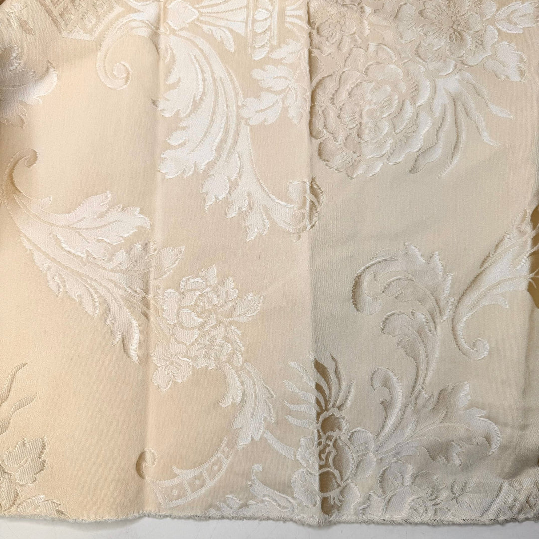 A Bag For Every Occasion - Brocade Cotton Blend Woven - Cream Floral - 4M Bundle - True Deadstock fabric Fabric by private - Sustainable Textile | FABCYCLE