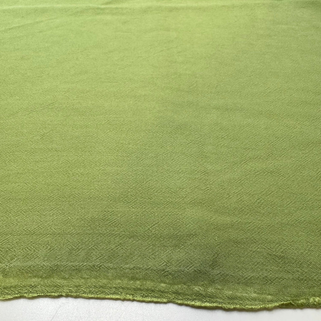 A Beautiful Voice - Natural Blend Woven - Green - 3M Bundle - True Deadstock fabric Fabric by private - Sustainable Textile | FABCYCLE