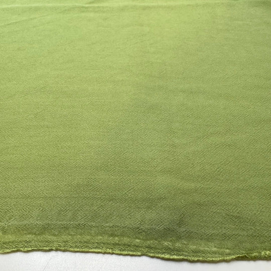 A Beautiful Voice - Natural Blend Woven - Green - 3M Bundle - True Deadstock fabric Fabric by private - Sustainable Textile | FABCYCLE