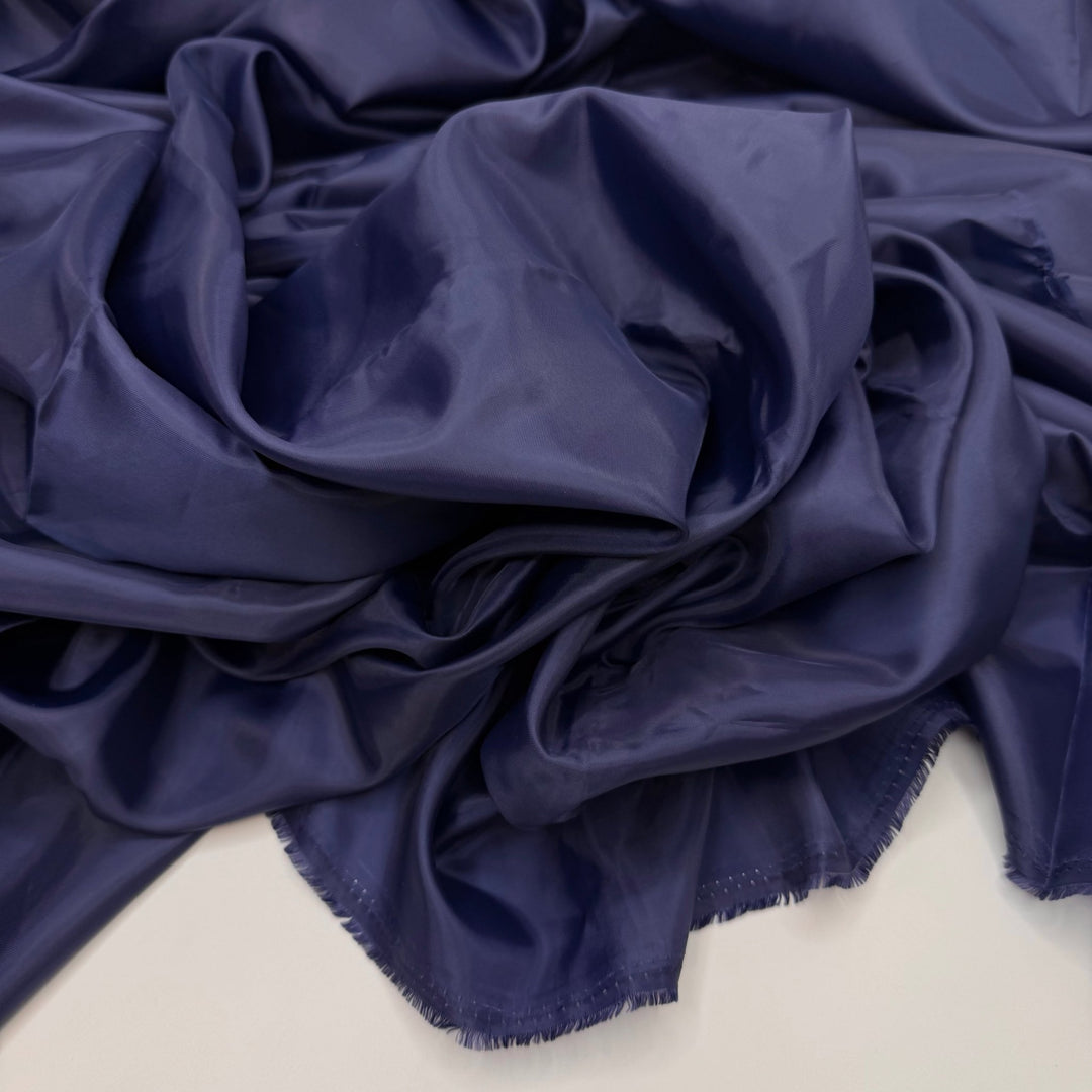 A Chance Encounter - Poly Woven - Dark Blue - 2.2M Bundle - True Deadstock fabric Fabric by private - Sustainable Textile | FABCYCLE