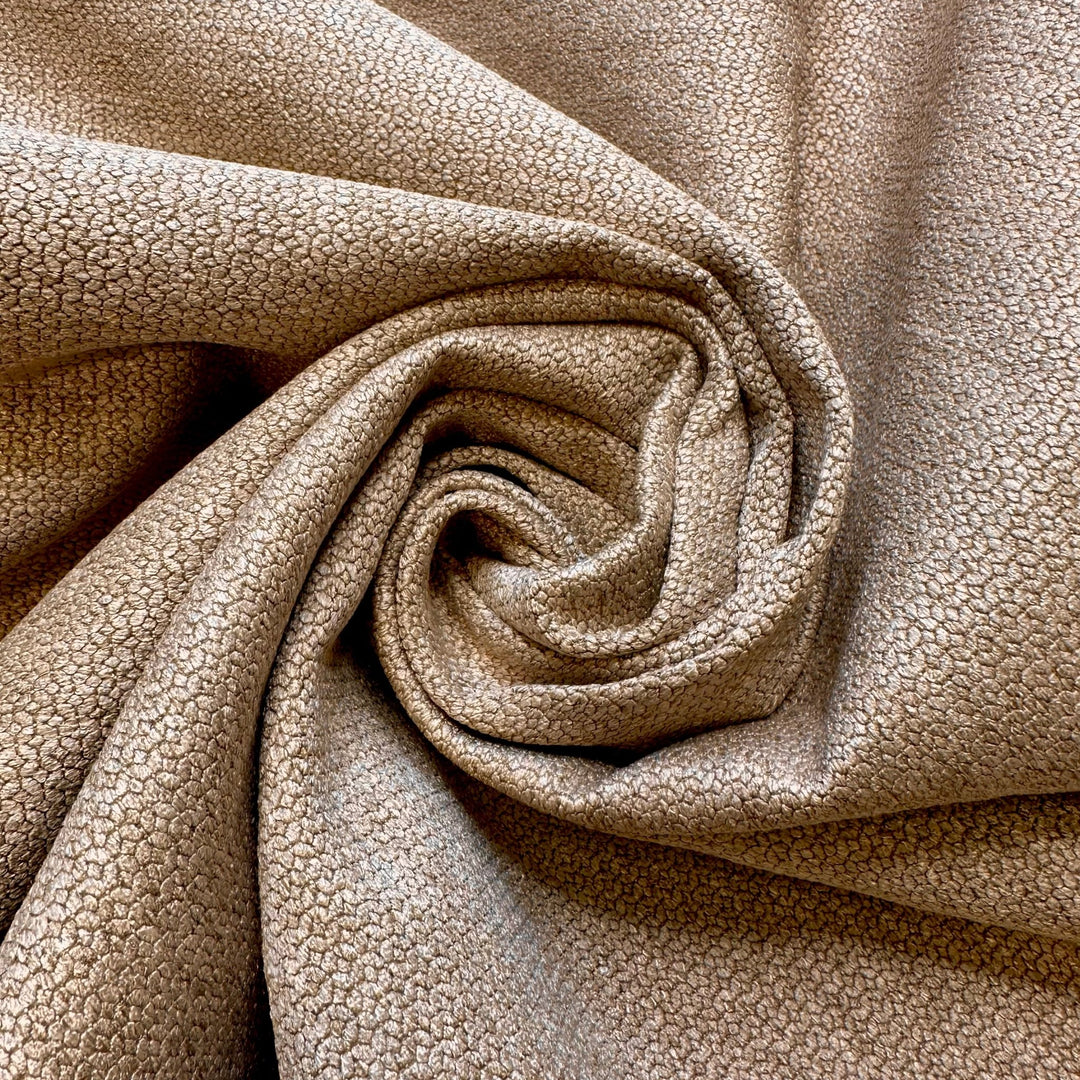 A Cottage Is Always Very Snug - Interfacing Backing Poly/Acrylic Woven - Light Beige/Gold - Bundles - True Deadstock fabric Fabric by private - Sustainable Textile | FABCYCLE