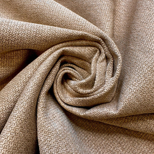 A Cottage Is Always Very Snug - Interfacing Backing Poly/Acrylic Woven - Light Beige/Gold - Bundles - True Deadstock fabric Fabric by private - Sustainable Textile | FABCYCLE