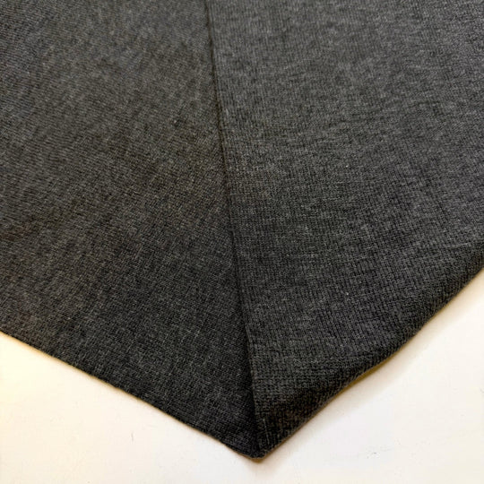 A Foraged Meal - Tubular Rib Knit Bamboo Blend Knit - Dark Grey - 1.1M Bundle - True Deadstock fabric Fabric by private - Sustainable Textile | FABCYCLE