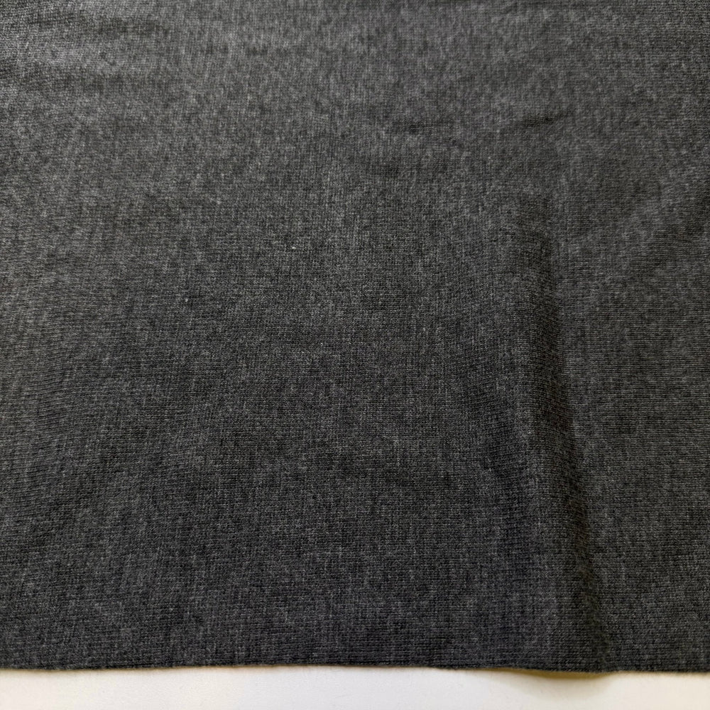 A Foraged Meal - Tubular Rib Knit Bamboo Blend Knit - Dark Grey - 1.1M Bundle - True Deadstock fabric Fabric by private - Sustainable Textile | FABCYCLE