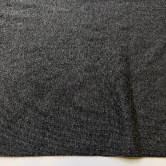 A Foraged Meal - Tubular Rib Knit Bamboo Blend Knit - Dark Grey - 1.1M Bundle - True Deadstock fabric Fabric by private - Sustainable Textile | FABCYCLE