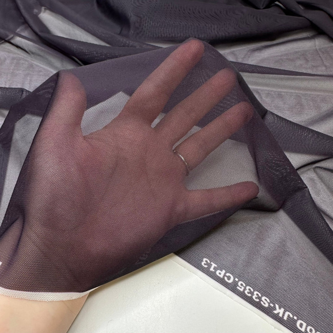 A Formal Gathering - Mesh Poly/Spandex Knit - Dark Navy - Bundles - True Deadstock fabric Fabric by private - Sustainable Textile | FABCYCLE