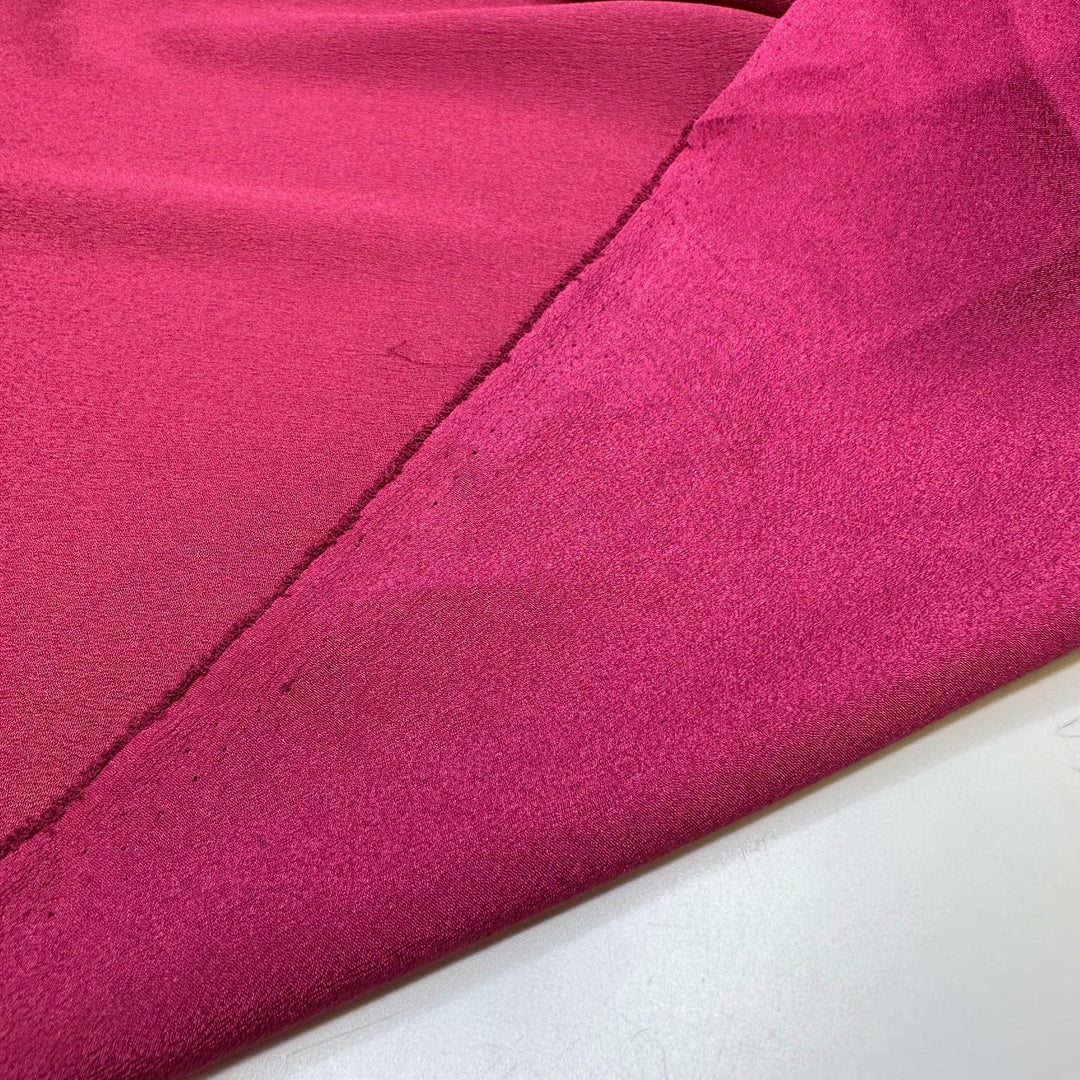 A Gathering Of Friends - Sateen Poly Woven - Deep Magenta - 2.6M Bundle - True Deadstock fabric Fabric by private - Sustainable Textile | FABCYCLE