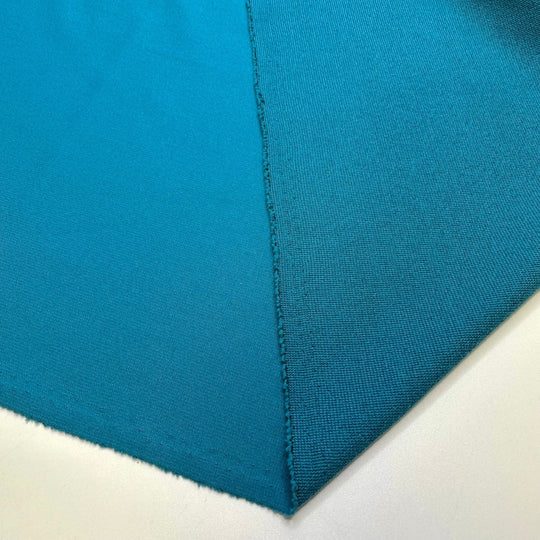 A Lake Around Every Corner - Polyester Blend Knit - Teal - 2M Bundle - True Deadstock fabric Fabric by private - Sustainable Textile | FABCYCLE