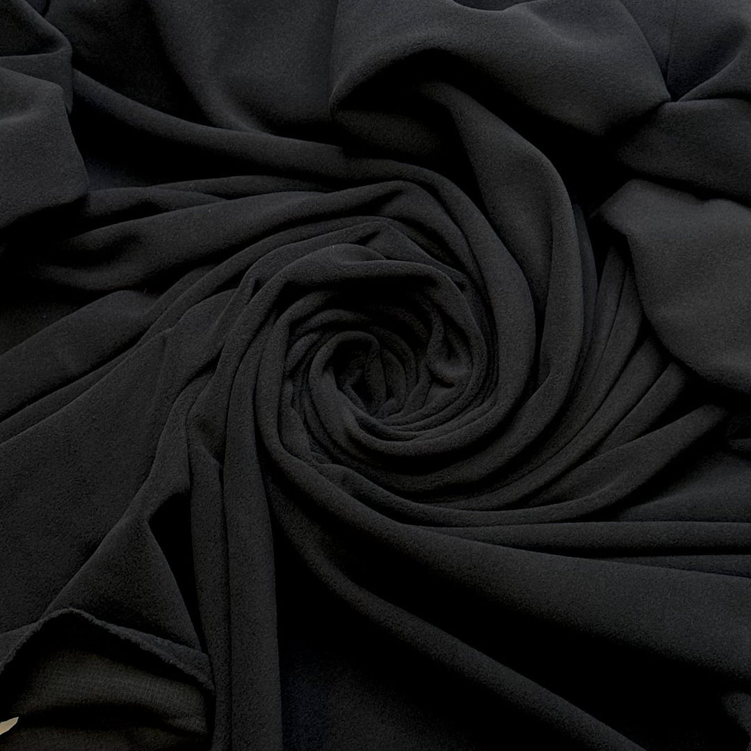 A Long Nap - Fleece Synthetic Blend Knit - Black - 2M Bundle - True Deadstock fabric Fabric by private - Sustainable Textile | FABCYCLE