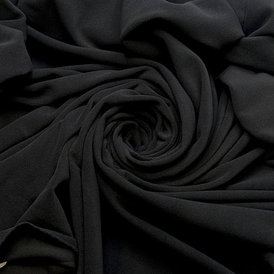 A Long Nap - Fleece Synthetic Blend Knit - Black - 2M Bundle - True Deadstock fabric Fabric by private - Sustainable Textile | FABCYCLE