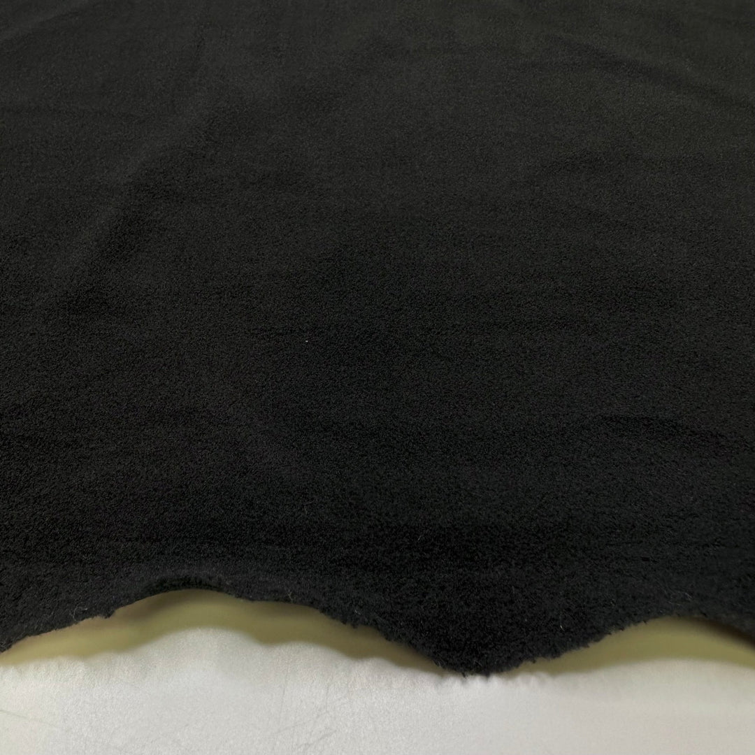 A Long Nap - Fleece Synthetic Blend Knit - Black - 2M Bundle - True Deadstock fabric Fabric by private - Sustainable Textile | FABCYCLE
