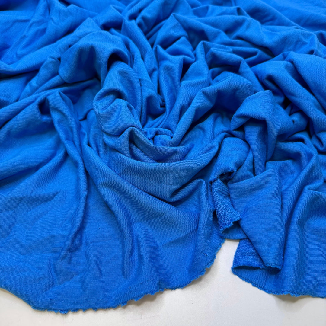 A Perfect Day Outside - French Terry Bamboo Blend Knit - Blue - 2.75M Bundle - True Deadstock fabric Fabric by private - Sustainable Textile | FABCYCLE