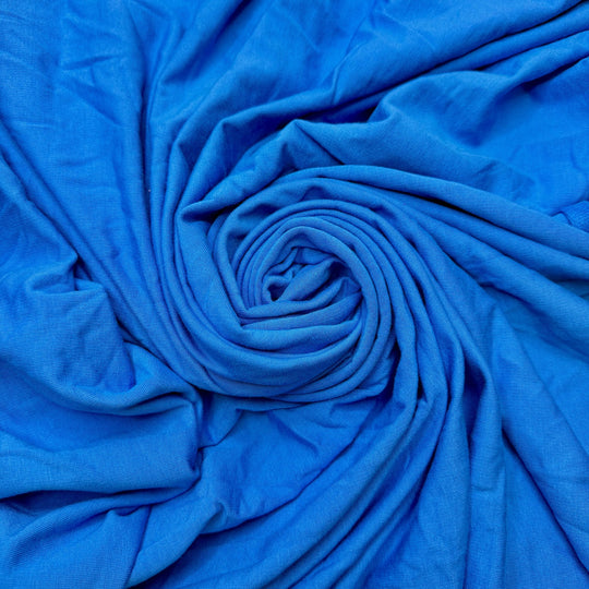 A Perfect Day Outside - French Terry Bamboo Blend Knit - Blue - 2.75M Bundle - True Deadstock fabric Fabric by private - Sustainable Textile | FABCYCLE