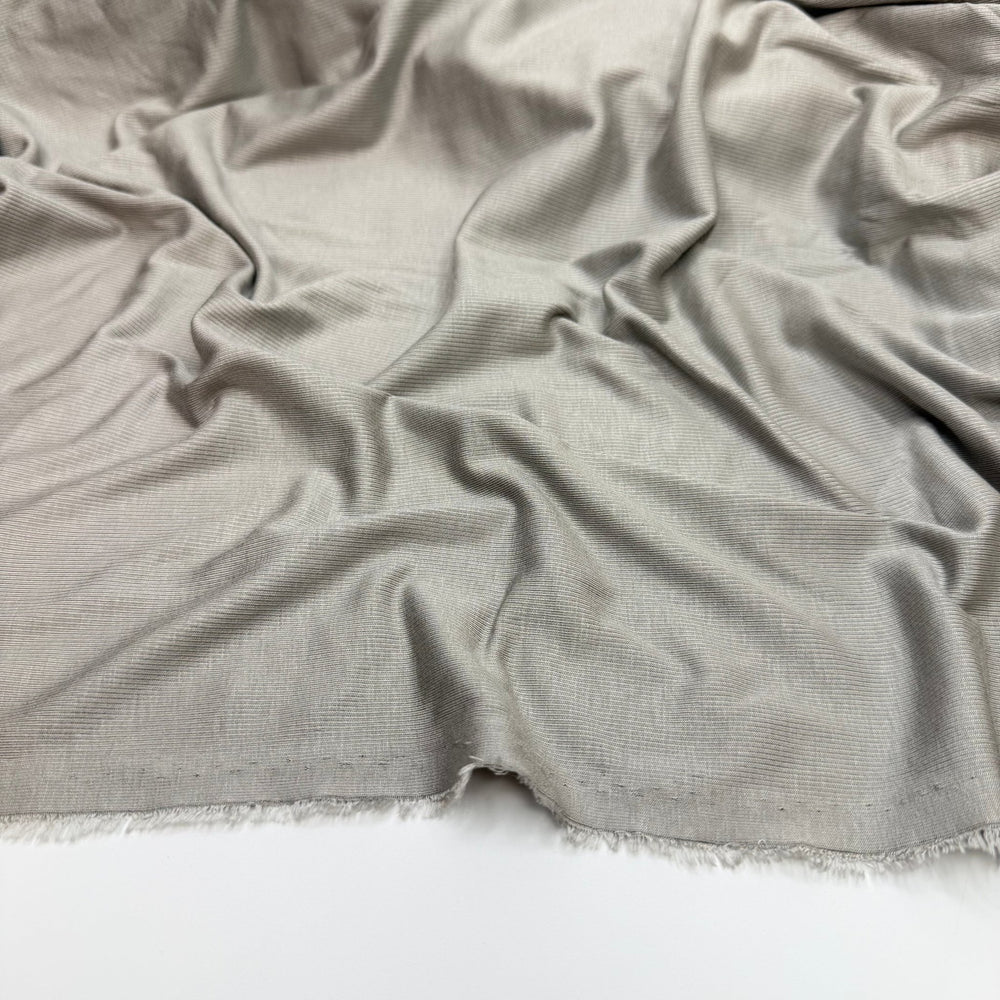 A Popular - Rib Knit Modal Blend Knit - Light Grey - Bundles - True Deadstock fabric Fabric by private - Sustainable Textile | FABCYCLE