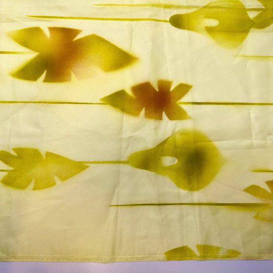 A Quiet Moment In Nature - Polyester Blend Woven - Light Green Multi Floral - 1.25M Bundle - True Deadstock fabric Fabric by private - Sustainable Textile | FABCYCLE