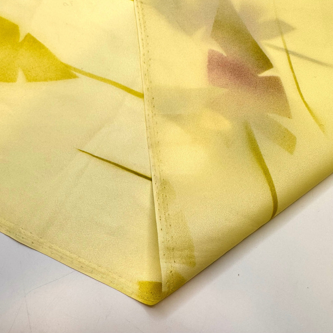A Quiet Moment In Nature - Polyester Blend Woven - Light Green Multi Floral - 1.25M Bundle - True Deadstock fabric Fabric by private - Sustainable Textile | FABCYCLE