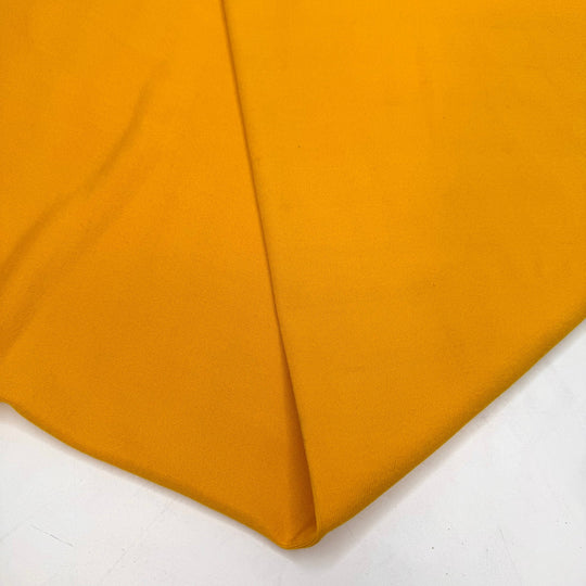 A Summer To Remember - Tubular Rib Knit Polyester Blend Knit - Dark Yellow - 2M Bundle - True Deadstock fabric Fabric by private - Sustainable Textile | FABCYCLE