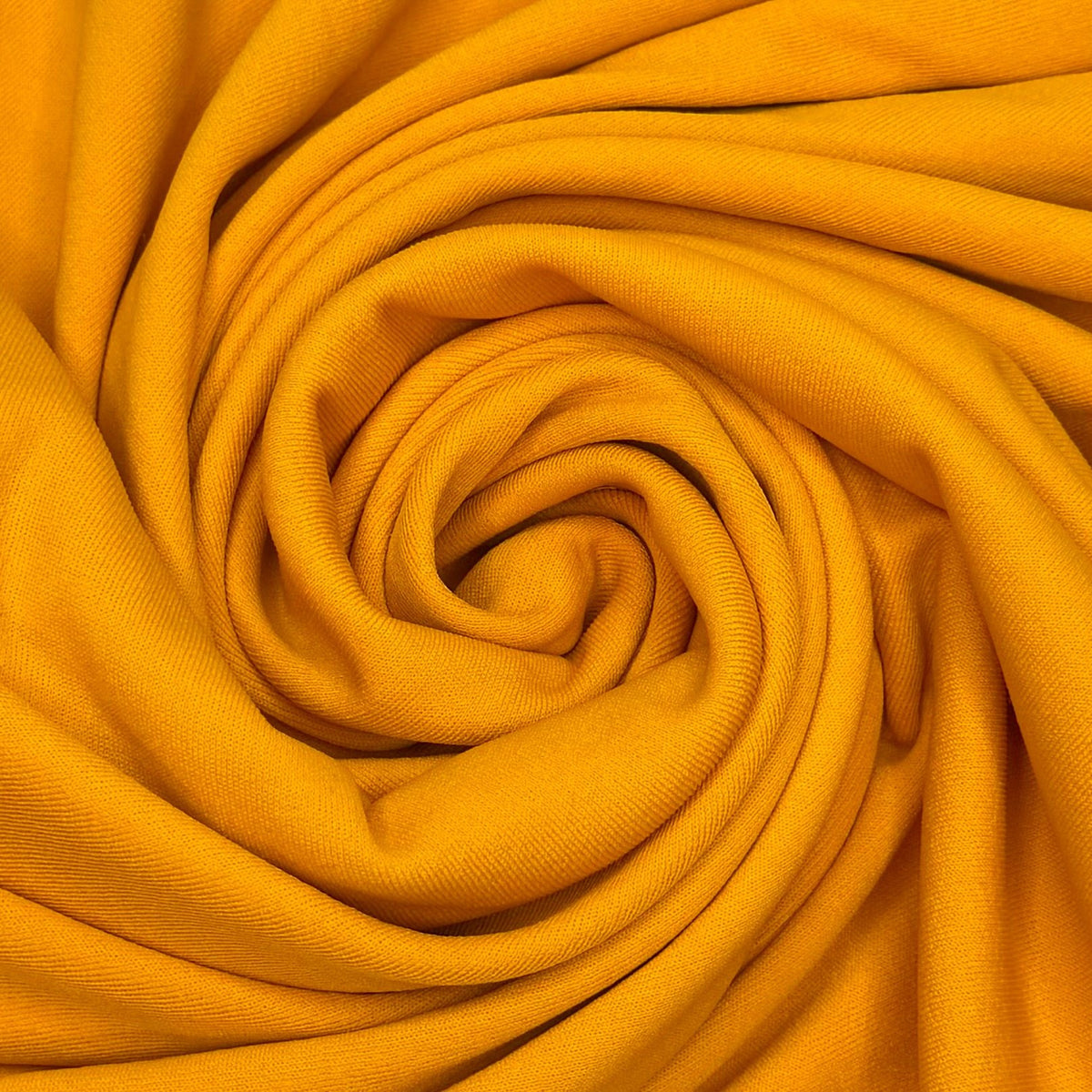 A Summer To Remember - Tubular Rib Knit Polyester Blend Knit - Dark Yellow - 2M Bundle - True Deadstock fabric Fabric by private - Sustainable Textile | FABCYCLE