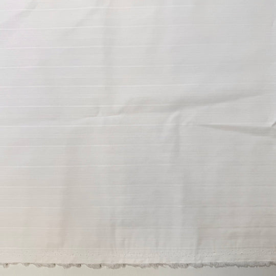 A Warm Spring Breeze - Nylon/Cotton Woven - White Stripes - 3M Bundle - True Deadstock fabric Fabric by private - Sustainable Textile | FABCYCLE