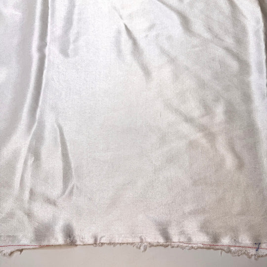 Absolute Minimum - Satin Cotton Woven - White - 2.3M Bundle - True Deadstock fabric Fabric by private - Sustainable Textile | FABCYCLE