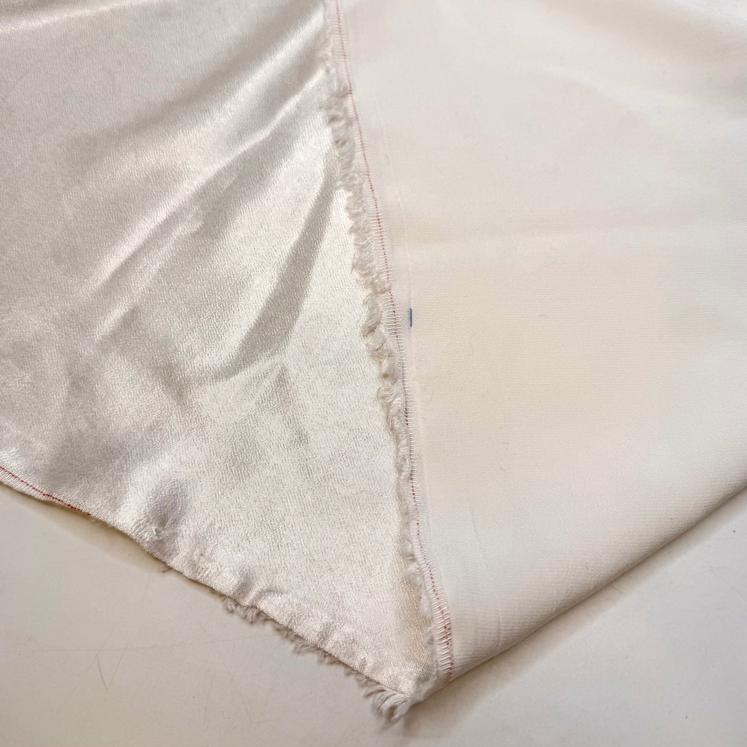 Absolute Minimum - Satin Cotton Woven - White - 2.3M Bundle - True Deadstock fabric Fabric by private - Sustainable Textile | FABCYCLE