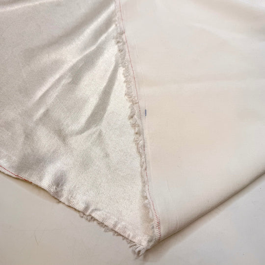 Absolute Minimum - Satin Cotton Woven - White - 2.3M Bundle - True Deadstock fabric Fabric by private - Sustainable Textile | FABCYCLE