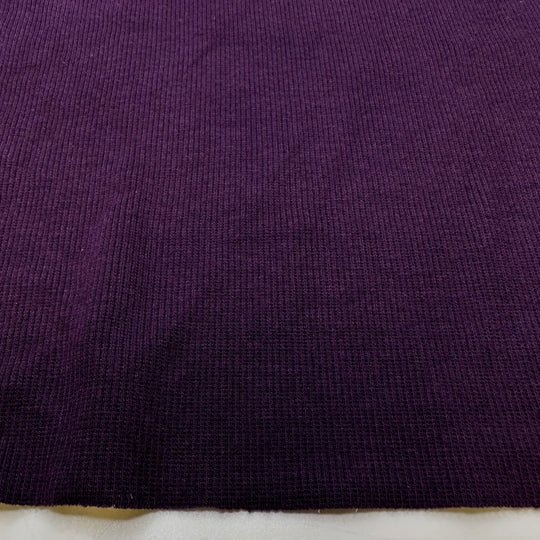 Acai Bowl - Tubular Rib Knit Natural Blend Knit - Dark Purple - 3M Bundle - True Deadstock fabric Fabric by private - Sustainable Textile | FABCYCLE
