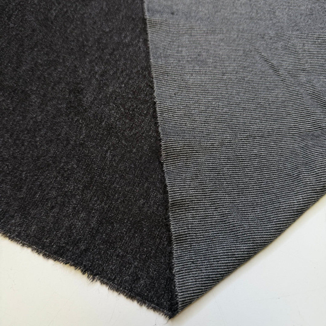 Accomplishing A Lifelong Goal - Metallic Jersey Natural Blend Knit - Dark Grey - 3.2M Bundle - True Deadstock fabric Fabric by private - Sustainable Textile | FABCYCLE