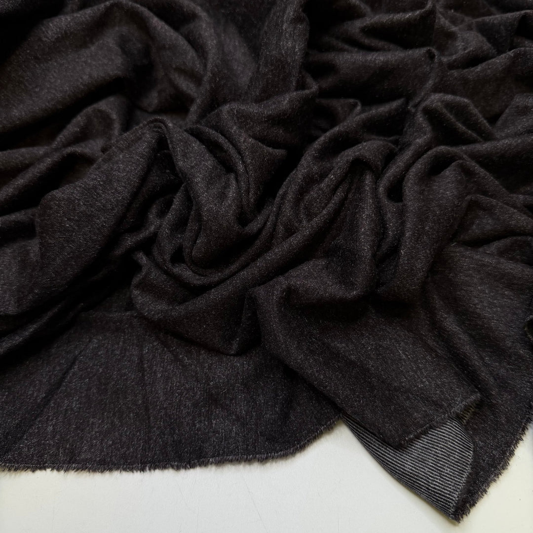 Accomplishing A Lifelong Goal - Metallic Jersey Natural Blend Knit - Dark Grey - 3.2M Bundle - True Deadstock fabric Fabric by private - Sustainable Textile | FABCYCLE