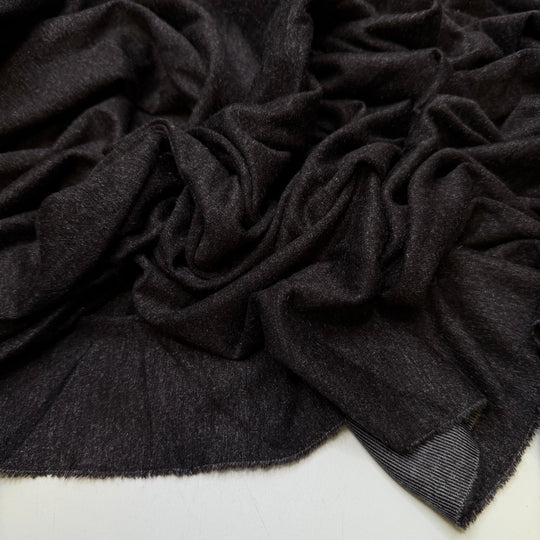 Accomplishing A Lifelong Goal - Metallic Jersey Natural Blend Knit - Dark Grey - 3.2M Bundle - True Deadstock fabric Fabric by private - Sustainable Textile | FABCYCLE