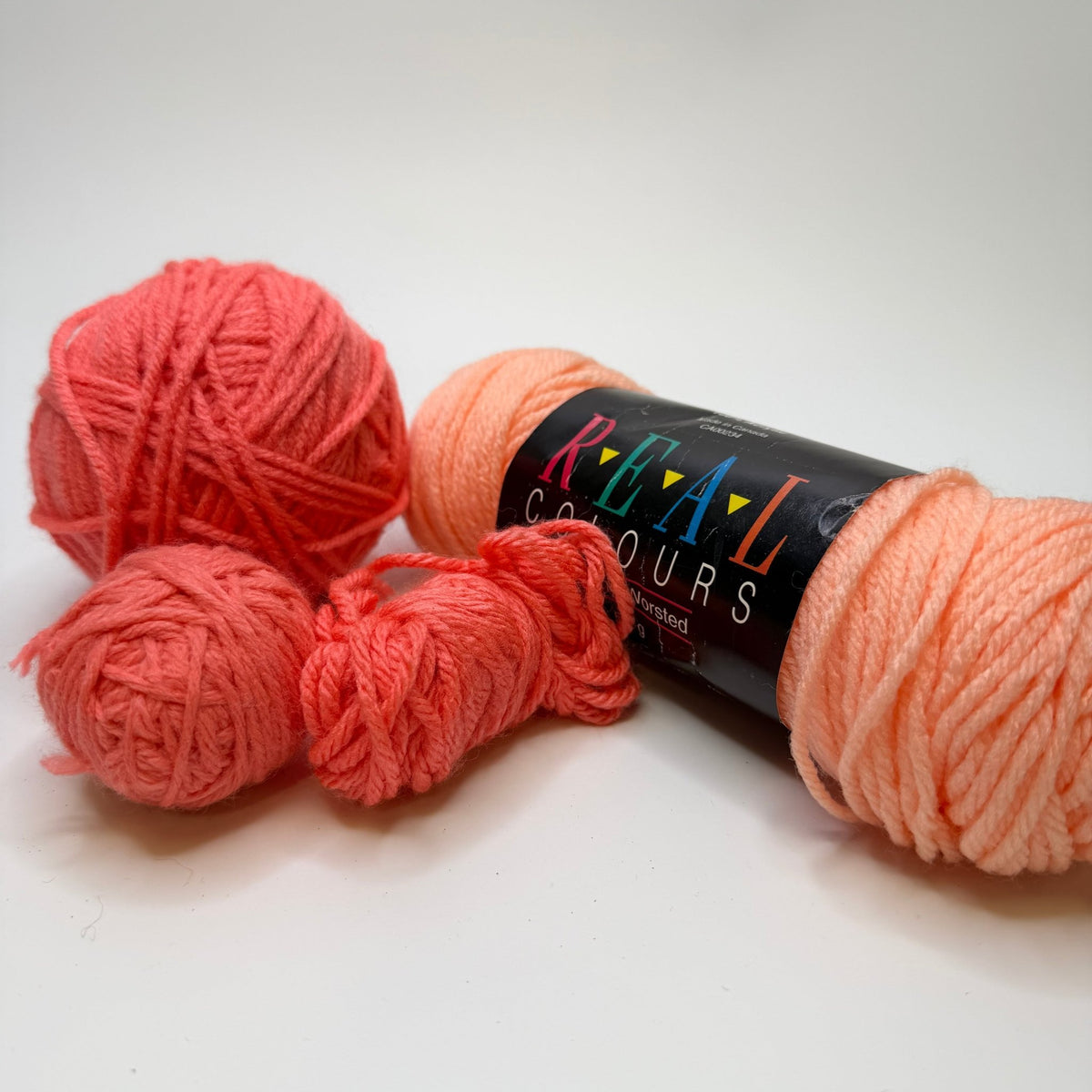 Acrylic Coral Yarn - Pink/Orange - 4 Pack - True Deadstock supplies Fabric by private - Sustainable Textile | FABCYCLE