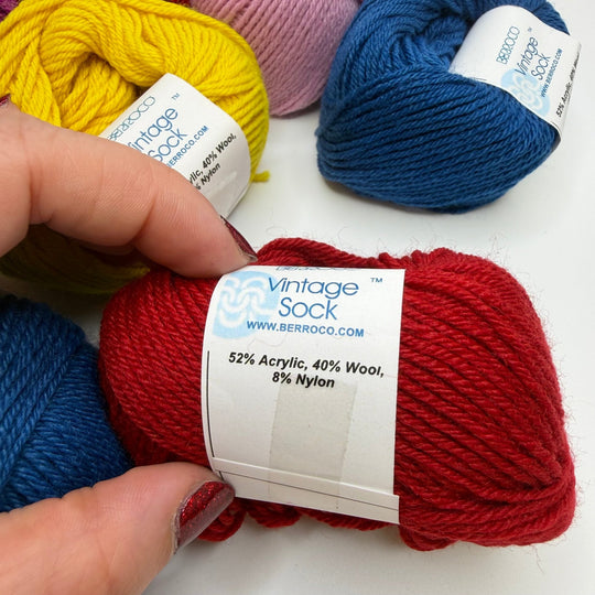 Acrylic Wool Blend Yarn - Multi - 8 Pack - True Deadstock supplies Fabric by private - Sustainable Textile | FABCYCLE