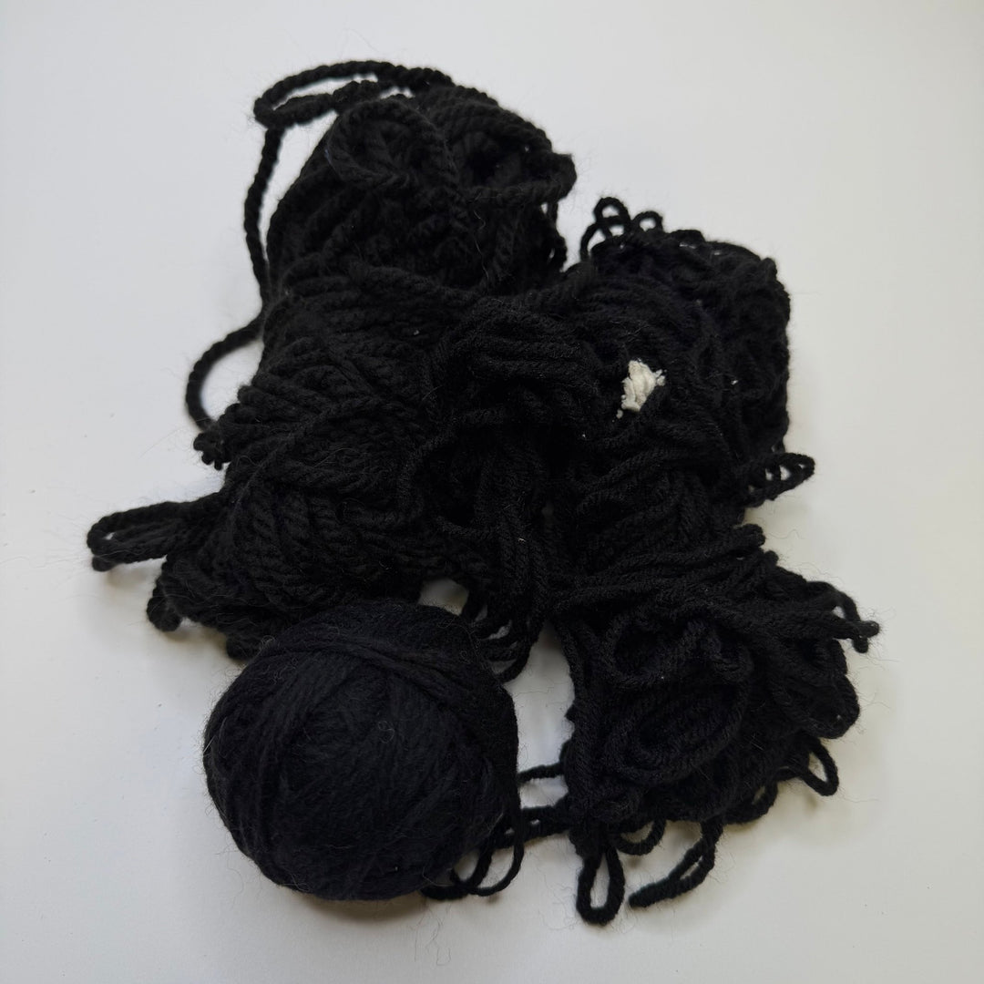 Acrylic Yarn - Black - 3 Pack - True Deadstock supplies Fabric by private - Sustainable Textile | FABCYCLE