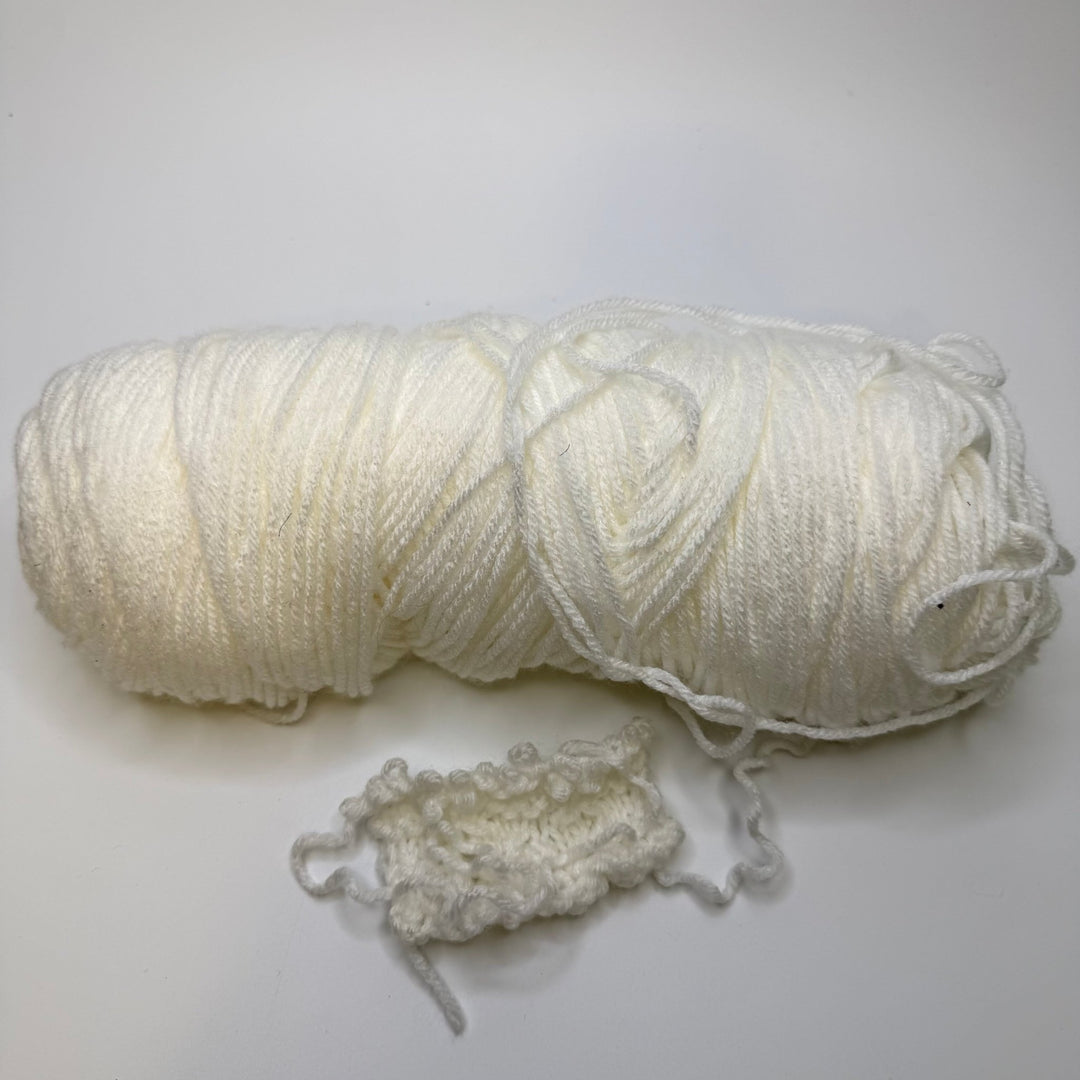 Acrylic Yarn - White - Individual - True Deadstock supplies Fabric by private - Sustainable Textile | FABCYCLE